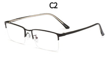 Carica l&#39;immagine nel visualizzatore di Gallery, Business Semi Rim Metal Alloy Men Glasses Frame Eyeglasses Brand Designer Optical Eyewear For Man Prescription Spectacles M18046