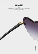 Carica l'immagine nel visualizzatore di Gallery, Ladies Heart Shaped Sunglasses metal Women Brand Designer Fashion Rimless Gradient Sun Glasses Oculos UV400