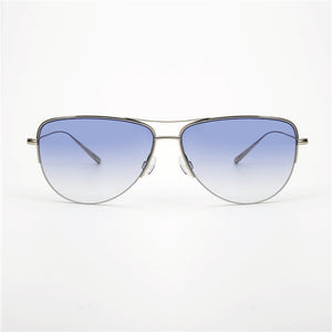 Super light 12g Strummer Sunglasses Pure Titanium Frame with Gradient lens Pilot Sunglasses Men Unisex OV1004S sunglasses