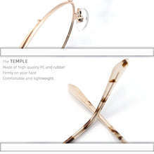Load image into Gallery viewer, Prescription Glasses Women&#39;s Eyeglasses With Frame Myopia Clear Optical Female Eyewear Metal Cat Eye Round Fake Glasses