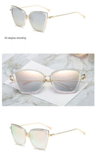 Load image into Gallery viewer, 2022 Cat Eye Sunglasses Women Brand Designer Alloy Sun Glasses Vintage Metal Female Glasses Oculos Feminino Gafas De Sol UV400