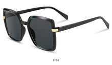 Load image into Gallery viewer, 2022 Sunglasses Women Gradient Fashion Brand Designer  retro square frame Women Sunglasses UV400 Black Shades oversized oculos