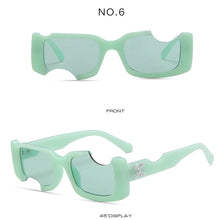 Carica l'immagine nel visualizzatore di Gallery, 2022 new men retro sunglasses men's fashion white sunglasses blue ladies sunglasses shadow retro white glasses