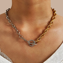 Load image into Gallery viewer, Fashion Star Lock Pendant Necklace for Women Vintage Thick Chunky Chain Choker Multilayer Coin Necklaces Jewelry Gifts