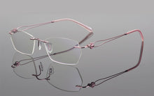 Load image into Gallery viewer, Rimless glasses frame women eyeglasses myopia spectacle frames goggle Brand computer prescription eye glasses frames for women