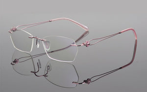 Rimless glasses frame women eyeglasses myopia spectacle frames goggle Brand computer prescription eye glasses frames for women