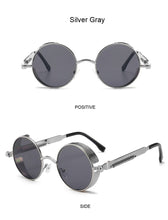 Load image into Gallery viewer, Classic Gothic Steampunk Sunglasses Women Brand Designer Vintage Round Metal Frame Sun Glasses Female Male High Quality UV400