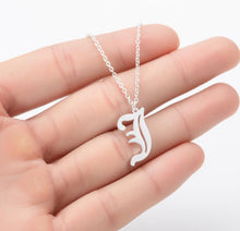 Load image into Gallery viewer, Stainless Steel Gold Color Chain Special Designed Initials Necklace A/B/C/D/E/F Custom Letter Necklace for Women