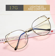 Load image into Gallery viewer, Transparent Cat Eye Glasses Frames Women Vintage computer glasses Oversized Eyeglasses Frame Female Optical Spectacles