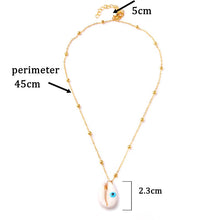 Load image into Gallery viewer, Conch Shell Necklace Sea Beach Shell Chain Pendant Necklace For Women Collier Femme Shell Cowrie Summer Jewelry Bohemian