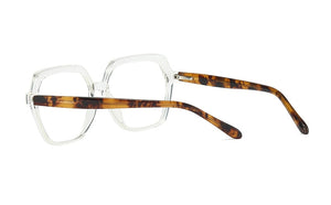 Plastic Titanium Glasses Frames Polygon Anti Blue Men Women Optical Fashion Computer Glasses
