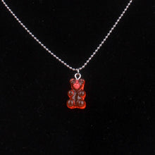 Load image into Gallery viewer, Fashion Multicolor Transparent Bear Necklace Cute Candy Color Resin Gummy Bear Pendant Necklace Women Jewelry