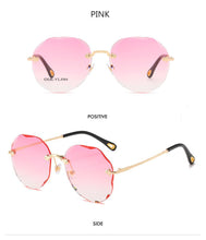 Load image into Gallery viewer, Oulylan Rimless Sunglasses Women Luxury Trimming Gradient Shades Sun Glasses Ladies Vintage Framless Eyewear UV400