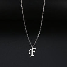 Carica l&#39;immagine nel visualizzatore di Gallery, Women A-Z Alphabet Letter Pendant Necklaces Personalization Stainless Steel Necklace Glamour Jewelry