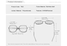 Load image into Gallery viewer, Women's Sunglasses Polarized Gradient Lens Luxury Ladies Butterfly Design Stainless Steel Sun glasses Accessories