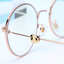 Load image into Gallery viewer, Cute 3D Panda Glasses Anti-Blue Light Anti-Radiation Glasses Round Shaped Fashion for Women TC21