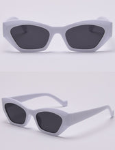 Load image into Gallery viewer, Swanwick polarized sun glasses cat eye irregular fashion vintage sunglasses women European leopard white female party gifts