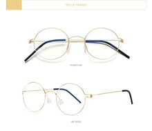 Load image into Gallery viewer, Screwless Eyewear Prescription Eyeglasses Frame Women Round Myopia Optical Denmark Korean Glasses Frame Men Titanium 98607