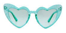 Load image into Gallery viewer, Trending Cat Eye Sunglasses Big Heart Popular Heart Sharp flash of light Glitter Pink Glasses High Quality Shades for Female
