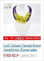 Carica l&#39;immagine nel visualizzatore di Gallery, LiiJi Unique Amazonite Clear Quartzs Citrines Moonstone Amethysts Bohemia Long Necklace Druzy Quart Pendant Necklace Necklace