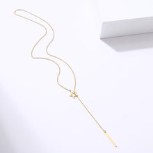 Carica l&#39;immagine nel visualizzatore di Gallery, CACANA Long Pendant Star Stick Necklaces Pendants For Women  Simple Design Necklace Stylish Stainless Steel Jewelry Party Gift