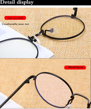 Load image into Gallery viewer, Round Glasses frame retro FemaleTransparent for Computer Lenses Metal Frame Eyeglasses Women Men Anti Blue Ray Oculos De Grau Sp
