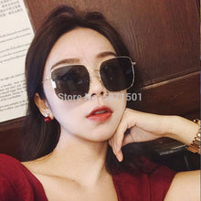 Load image into Gallery viewer, High Quality Luxury Brand Design Stellaire Sunglasses Metal Square Frames Nylon UV400 Lens Sunglasses Women Men With Case