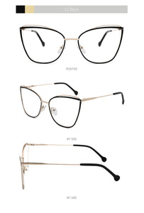 Metal Glasses Frame Women Cat Eye Myopia Computer Eyeglasses Frame  Lady Stylish Eyewear High Quality MS3535