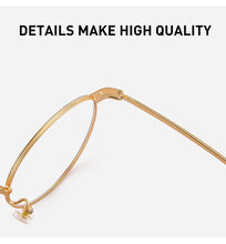 Load image into Gallery viewer, Anti Blue Light Glasses Women Titanium Frame Round Clear Computer Glasses Photochormic Optical Eyeglasses  New BF1820