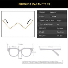 Carica l&#39;immagine nel visualizzatore di Gallery, tregnuo 2022 Triangle Glasses Women Cat Eye Glasses Frame Handmade Rhinestones Personalized Metal Glasses Frame