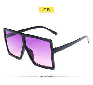 New Square Sunglasses Women Sun Glasses Female Eyewear Eyeglasses Plastic Frame Clear Lens UV400 Shade Fashion Driving