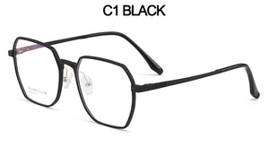 Gmei Optical Classic Men Aluminum Magnesium Glasses Frame With Spring Hinges Square Spectacles Frames Eyewear GF9001