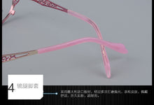 Load image into Gallery viewer, BCLEAR Women Prescription Optical Eyeglasses Frames with Golden Hollow Out Eyeglasses Frame With Flower Female Spectacle Eyewear