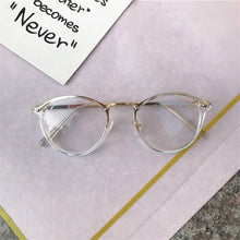 Load image into Gallery viewer, Round Glasses Frames Men Women Vintage Transparent Optical Eyeglasses Frames Black Pink Clear Lens Spectacles Eyewear