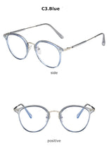 Load image into Gallery viewer, Round Anti Blue Light Computer Glasses Women Men Prescription Reading Ladies 2022 Eyeglasses Frame Radiation Protection Lens