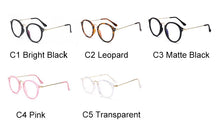 Carica l&#39;immagine nel visualizzatore di Gallery, 2022 Round Glasses Frame Glasses Women Mirror Eyeglasses Frames Women/Men Anti Blue Light Glasses Okulary