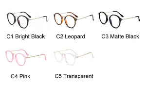 2022 Round Glasses Frame Glasses Women Mirror Eyeglasses Frames Women/Men Anti Blue Light Glasses Okulary