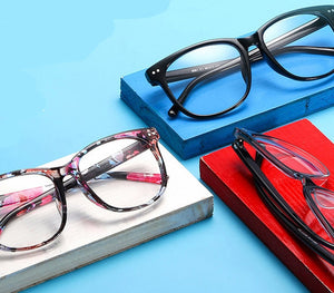 Retro Transparent Clear Lens Eyeglasses Fake Optical Eye Glasses Frames For Women Fashion Myopia Square Spectacles Eyewear