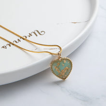 Load image into Gallery viewer, Romantic Sweet Cute Colorful Heart Shape Pendant Link Chain Necklaces for Women And Girls Wedding Engagement Accessories Jewelry