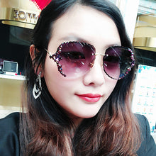Load image into Gallery viewer, 2022 New Colorful Diamond Sunglasses Ladies Luxury Fashion One-piece Square Sunglasses Gradient Color Retro Punk Glasses UV400