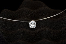 Carica l&#39;immagine nel visualizzatore di Gallery, Fashion Shiny Crystal Necklace Zircon Pendant Transparent Fishing Line Invisible Ladies Necklace Jewelry Clavicle Chain Chocker