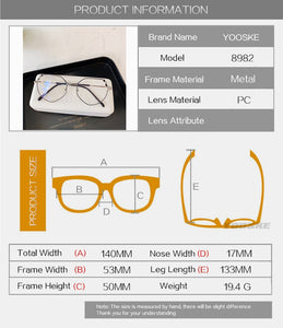 Transparent Optical Glasses Women Elegant Irregular Eyeglasses Frames Ladies Luxury Metal Spectacles Frame