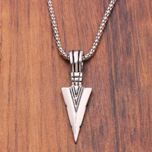 New Fashion Arrow Necklace for Men Black Metal Punk POP Cross Pendant Necklace Trendy Simple Chain Jewelry Gift collar hombre