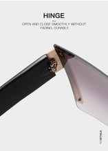 Load image into Gallery viewer, 2022 Oversized Square Rimless Sunglasses Women Brand Designer Flat Siamese Sun Glasses Female Eyewear Travel Gafa de sol