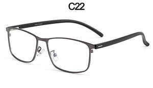 Business Men Titanium Alloy Full Rim Glasses Frame S61003 For Male's Prescription Spectacles Eyewear With Flexible Temples Legs