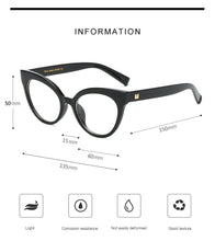 Load image into Gallery viewer, 2022 Comfortable Vintage Cat Eye Glasses Frame Women Fashion Optical Transparent Eyeglasses Female Spectacles Oculos Feminino