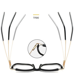 Eyeglasses Square glasses woman  fashion Clear lens Optical glasses frame women Metal Legs female oculos
