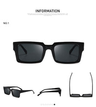 Load image into Gallery viewer, Sunglasses Women Rectangle Frame Transparent Brand Designer Retro Sun Glasses Unisex Square Brown UV400 AE0664