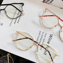 Load image into Gallery viewer, Cat Eye Glasses Frames Women Trendy Myopia Frame Rose Gold Optical Eyeglasses for Ladies Spectacles