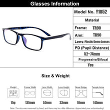 Load image into Gallery viewer, Gmei Optical Ultralight Plastic TR90 Rectangular Men Glasses Frame Prescription Eyeglasses Myopia Optical Frames Eyewear Y1052